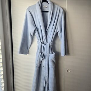 Sky Blue Plush Bathrobe